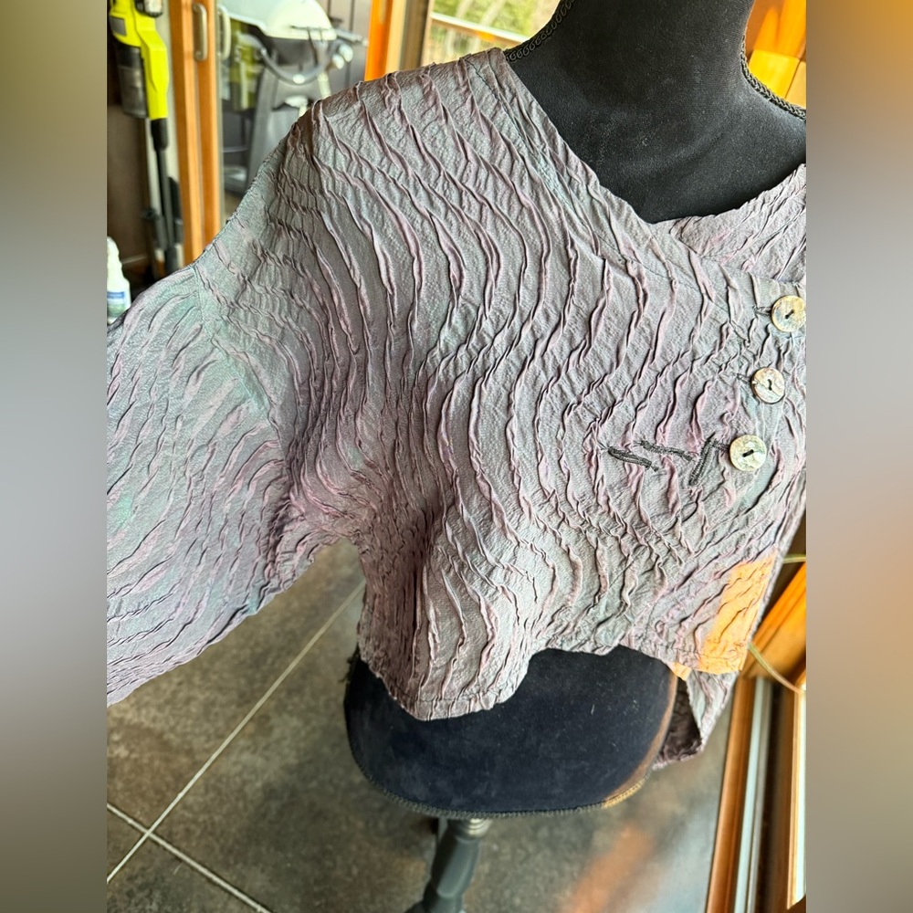 Steel Pony Artisan Silk Crop Jacket, NWOT, 1size - Picture 14 of 16